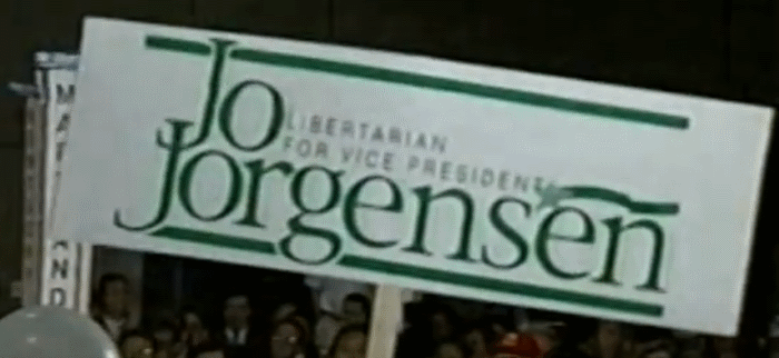 Jorgensen for Vice President logo.