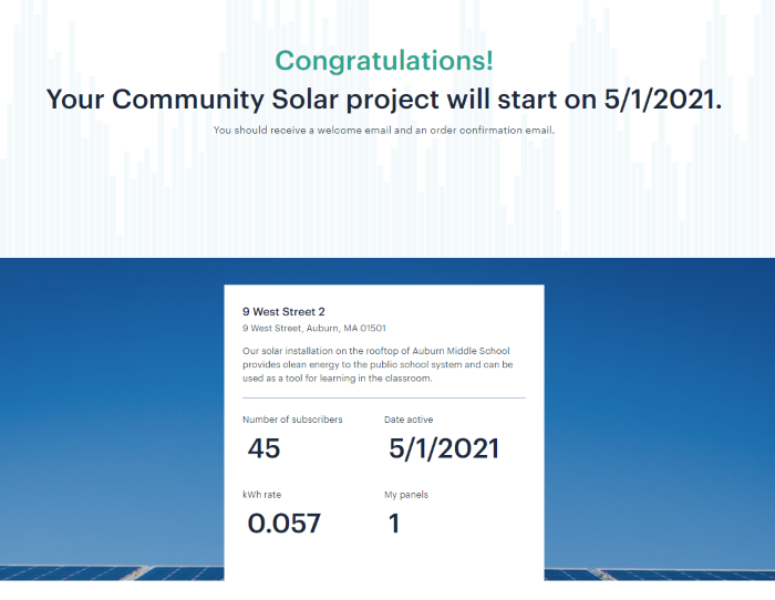 The Solar Dashboard still saying my project will start soon.