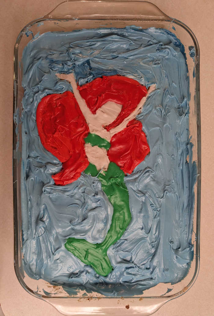 An Ariel Cake for My Daughter's Birthday