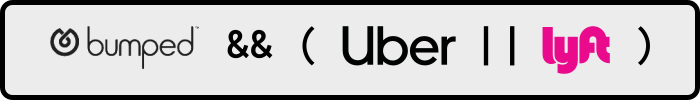 Bumped AND Uber OR Lyft