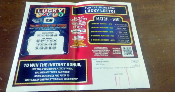 I Responded to a Lottery "Scratch-Off" Mailer from a Car Dealership