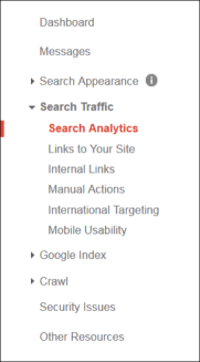 Google Webmaster Tools Sidebar