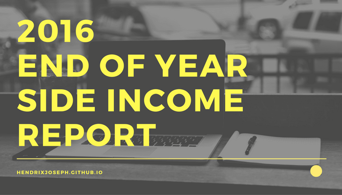 2016 End of Year Side Income Report