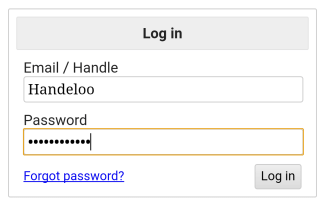 Fake Craiglist login page with dummy data