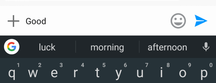 My phone predicting the next word.