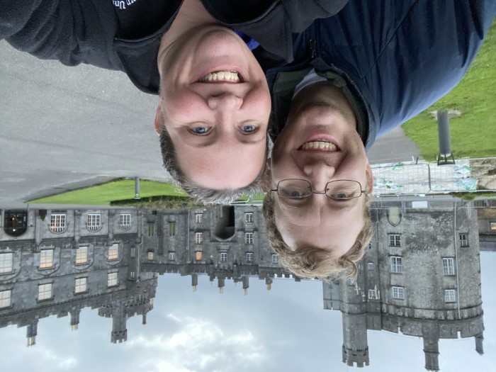 Wife and me at Killkenny Castle.