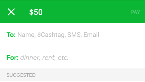 Square Cash Send To Screen