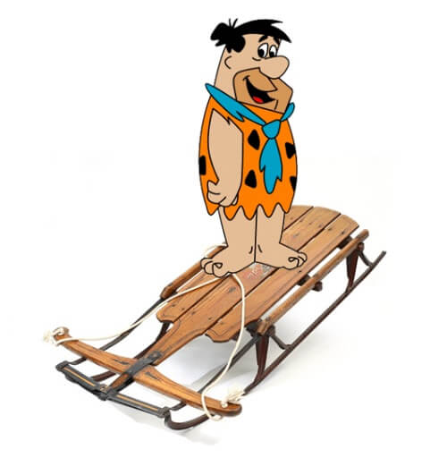 Fred on a Sled